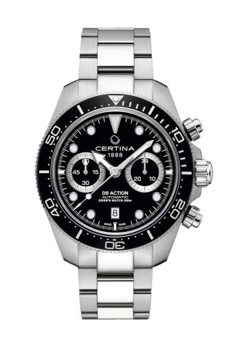 Certina DS Action Diver Chrono Stainless Steel / Black / Bracelet